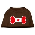 thumbnail image 1 of Bone Shaped Canadian Flag Screen Print Shirts Brown Lg (14), 1 of 1