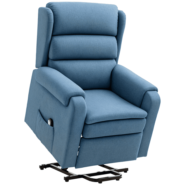 HOMCOM Fauteuil Inclinable Releveur pour Aînés Fauteuil Inclinable avec Poches