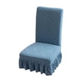 thumbnail image 2 of EGNMCR Décoration pour la Maison, Décoration de Pièce, Décoration Murale Housse de Chaise de Table à Manger Élastique Demi-Ronde Housse de Chaise Ménagère Coussin Dossier une Universelle Housse de Tabouret en Flocage Housse, 2 of 6