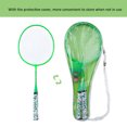 thumbnail image 4 of 1 Pair Badminton Racket Set, Children Badminton Racket, 8.0x21in Iron Alloy+Nylon Lightweight And Portable Girls Toy For Kids Boys Fluorescent Green, 4 of 8