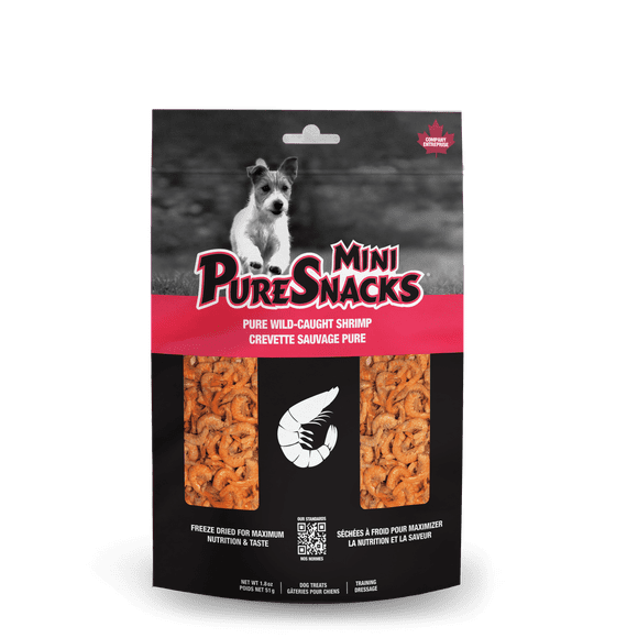 Mini-PureSnacks Freeze Dried Dog Trainers Shrimp 51g