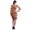 thumbnail image 3 of Moomaya Womens Full Sleeve Printed Midi Length Printed Bodycon Dress, 3 of 6