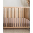 thumbnail image 4 of GHSDFBB Crib Sheets for Boys Girl, Fitted Baby Toddler Bed Sheets 28"x52", Neutral Muslin Cotton Crib Mattress Sheet with Boho Style, Soft and Breathable Comfort (Bassinet Sheet, Shadow), 4 of 6