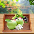 thumbnail image 3 of Greensen Rectangle Wooden Tea Tray Serving Table Plate Snacks Food Storage Dish for Hotel Home , Tea Serving Plate , Tea Tray, 3 of 8