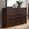 thumbnail image 2 of ACME Oberreit Wood 8-Drawers Bedroom Dresser in Walnut, 2 of 3