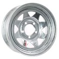 thumbnail image 1 of Trailer Rim Wheel 14 x 6 in. 14x6 5 Lug Hole Bolt Wheel Galvanized Spoke Design, 1 of 4