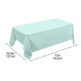 thumbnail image 3 of HHBEAUTY Rectangle Vinyl Tablecloth, Waterproof Spillproof Plastic Backed Table Cloth, Wipe Clean Table Cover for Dining, Buffet Parties and Camping (Green,54" x 72"), 3 of 7