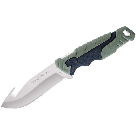 Buck 657 Pursuit: Grand Couteau de Chasse à Lame Fixe, Hameçon, Couteau de Randonnée Crépuscule, Couteaux et Outils de Camping Équipement Bushcraft