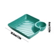 thumbnail image 3 of Plateau à Collations en Plastique avec Compartiment à Sauce / Assiette de Souper Séparée pour Trempettes / Plateau à Condiments pour Poulet, Frites, Raviolis et Sushi / Plateau de Service Alimentaire Réutilisable pour la Cuisine à la Maison Ou pour une Utilisation Décontractée en Fête, 3 of 6