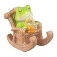 thumbnail image 1 of Rocking Chair Frog Phone Holder Cute Model Present Portable Desktop Ornaments, 1 of 12