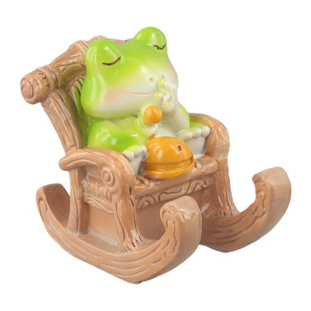 Rocking Chair Frog Phone Holder Cute Model Present Portable Desktop Ornaments