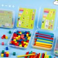 thumbnail image 1 of RUNROTOO 100pcs Colorful Arithmetic Rods Number Block Education Math Toy for Kids Daily Life, 1 of 4