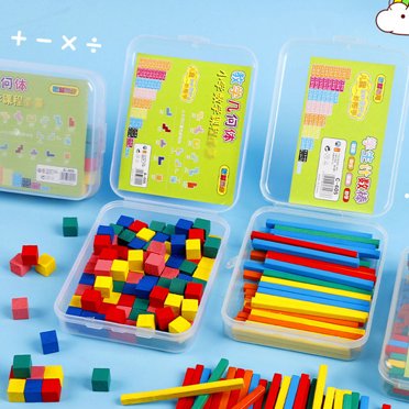 RUNROTOO 100 Pcs Tiges Arithmétiques Colorées Blocs de Nombres Jouet Éducatif de Maths pour Enfants Vie Quotidienne
