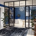 thumbnail image 1 of ECARPET Marble Textured Area Rug, Contemporary Carpet for Living Room, Midnight Collection, 1 of 9