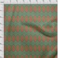 thumbnail image 3 of oneOone Silk Tabby Fabric Peacock Block Print Fabric BTY 42 Inch Wide, 3 of 4