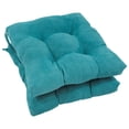 thumbnail image 1 of 16-inch Solid Micro Suede Square Tufted Chair Cushions (Set of 2), 1 of 2