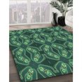 thumbnail image 3 of Ahgly Company Tapis d'Intérieur Lavable en Machine Carré Transitionnel Bleu Foncé Gris Bleu, 5 Pieds Carré, 3 of 7