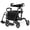 Black, variant on Costway Rollator Walker with Seat Folding Walker with 8-inch Wheels Supports up to 350lbs