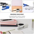 thumbnail image 4 of OULII 1Pc White Office Stapler Desktop Binding Machine with Streamlined Design for Comfortable Hand Use, 4 of 8