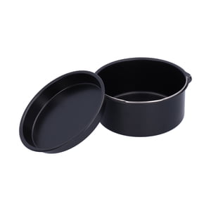 Fryer Accessories Cake Barrel Pizza Pan Household Baking Tray Kitchen Tool Nonstick Set Includes Round Cans Deep for Gourmia, Home Resturant