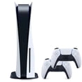 thumbnail image 1 of Sony - Playstation 5 PS5 Standard Game Console with 2 Retrofam Controllers - White (Refurbished), 1 of 5