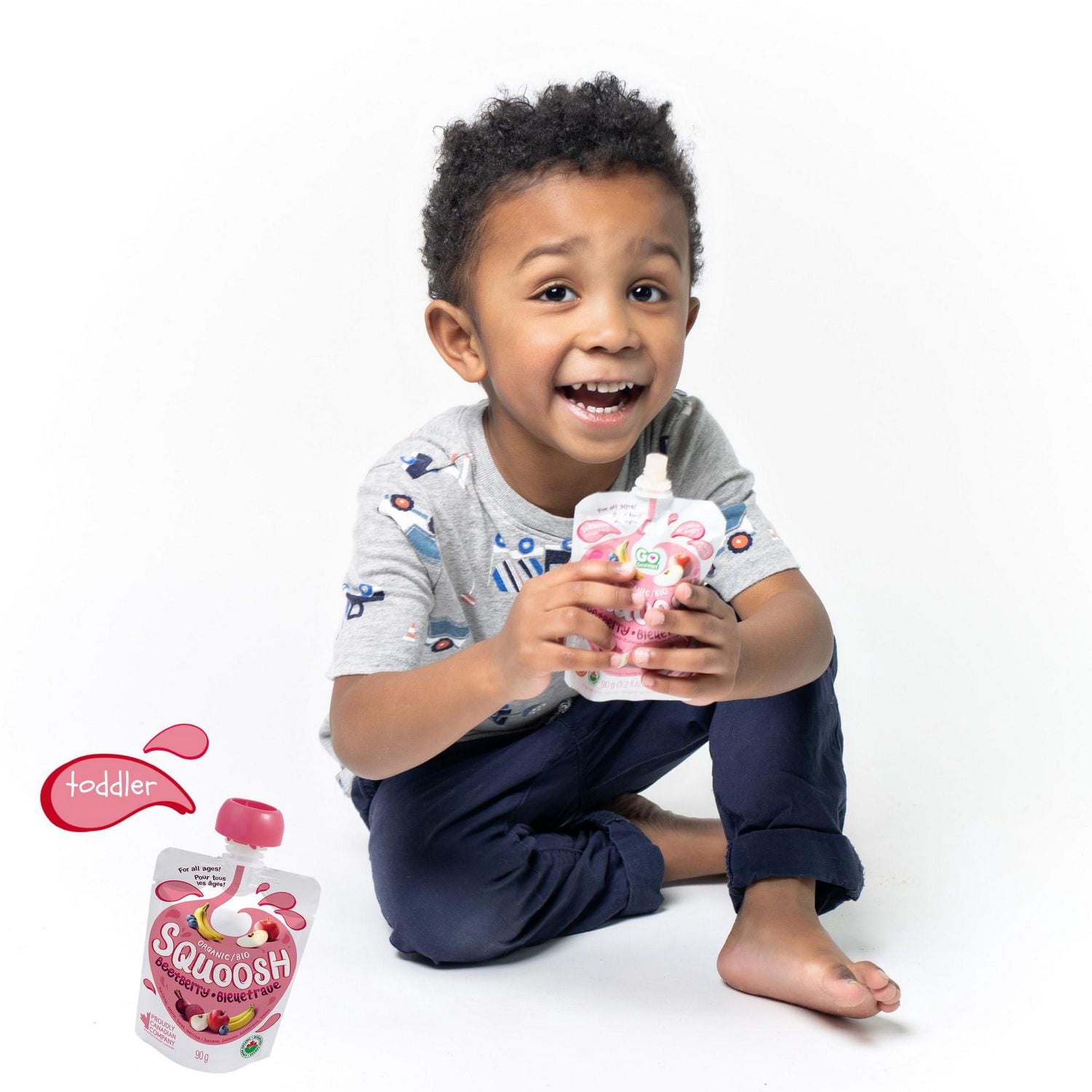 Squoosh Beetberry Organic Kids Snack Pouch – All Ages – 4 Pack