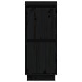 thumbnail image 3 of vidaXL Buffet Noir 31.5x34x75 cm Pin Massif, 3 of 5