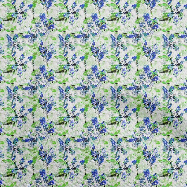 oneOone Cotton Poplin Green Fabric Abstract Floral Dress Material Fabric Print Fabric By The Yard 56 Inch Wide