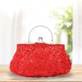thumbnail image 4 of Beaded sequins design floral dinner purse, clutch bag, 4 of 4