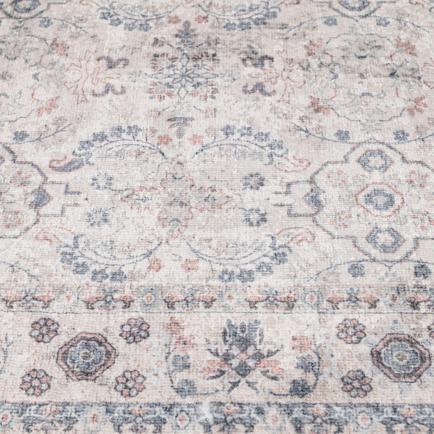 Tapis tissé gris clair et gris foncé Banburry