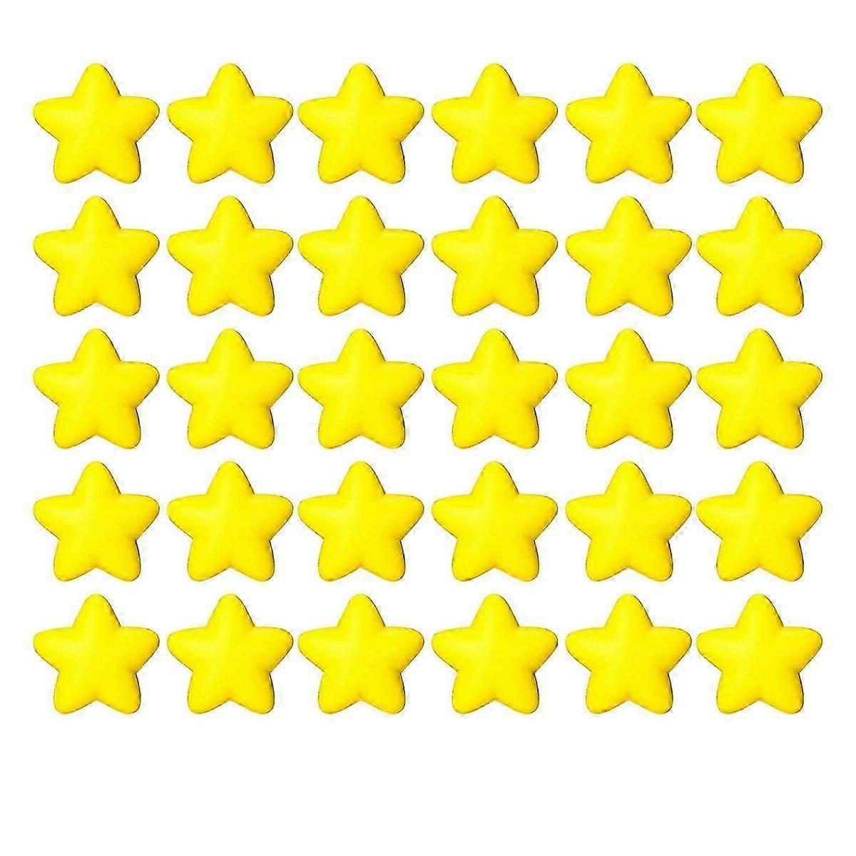 30 Pcs Balles Anti-Stress Étoile en Vrac Balles de Soulagement du Stress Mini Balle Anti-Stress en Mousse pour Récompense de Carnaval Scolaire, St