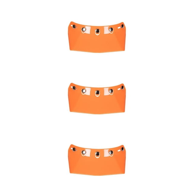 Transemion for Visor Peak 5-Snap Open Face Spare Parts Replaces Orange Type A 3Set