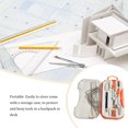 thumbnail image 4 of Math Geometry Kit Compass Set Sharpener Eraser Geometry Student Math Geometry Protractor Triangle Ruler School Teachers Orange, 4 of 7