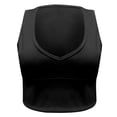 thumbnail image 3 of AherBiu Workout Tops for Women Ribbed Bralette Cropped Tank Top Stretchy Deep V Neck Yoga Cami, 3 of 5