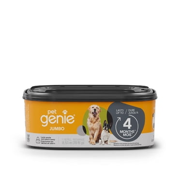Pet Genie - Jumbo 1pk refill - Up to 4 months of supply - dog poop bags