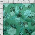 thumbnail image 3 of oneOone Rayon Sea Green Fabric Florals Craft Projects Decor Fabric Printed By The Yard 56 Inch Wide, 3 of 4