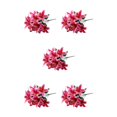 thumbnail image 3 of mmirethe Low Maintenance Artificial Lilium Flower Realistic Appearance And Long-lasting deep pink 5Set, 3 of 6