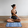 thumbnail image 5 of PurEarth Marbel Natural Rubber Yoga Mat - Navy Blue, 5 of 5