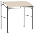 thumbnail image 1 of Outsunny 7' x 5' BBQ Grill Gazebo Tent with Steel Frame Hooks Beige, 1 of 10