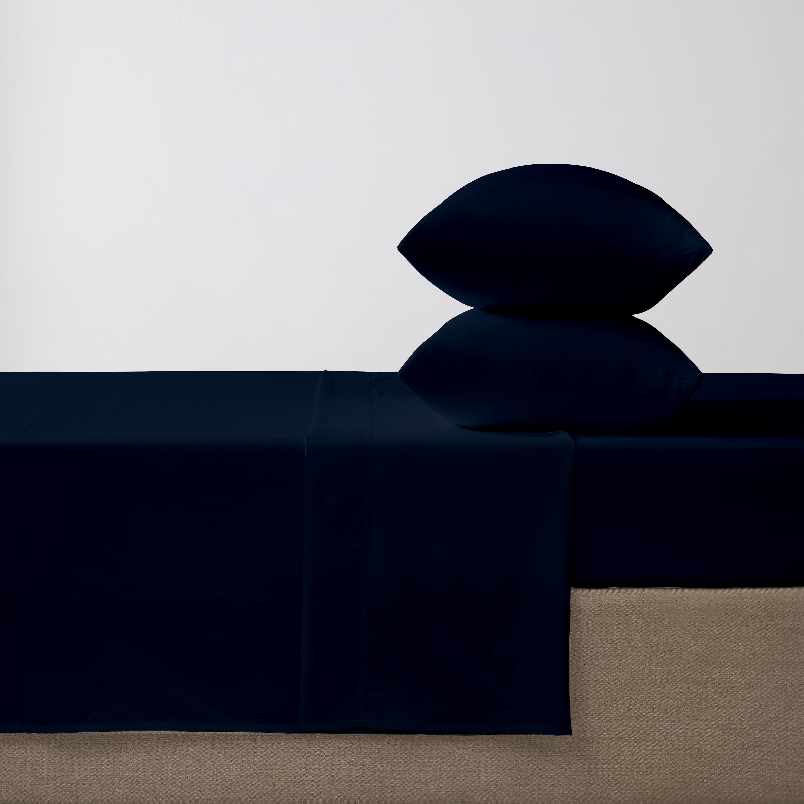 Drap plat en percale brossée 300 fils de Hometrends