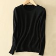 thumbnail image 3 of AherBiu Womens Long Sleeve Tops Basic Layer Top Tees Shirt Solid Color Crewneck Comfy Blouse, 3 of 3