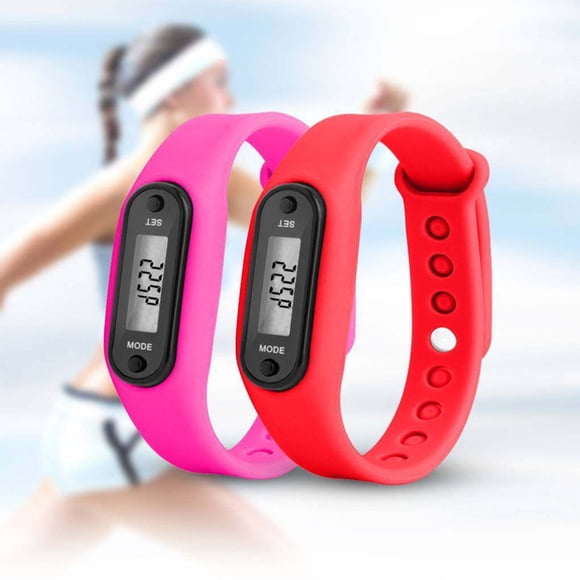 Digital LED Walking Distance Pedometer Calorie Counter Smart watch Sport Fitness silicone watch Wrist Silicone Watch Bracelet