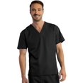 thumbnail image 1 of Red Panda Haut d'Uniforme Unisexe à Col en V Uni, 1 of 1