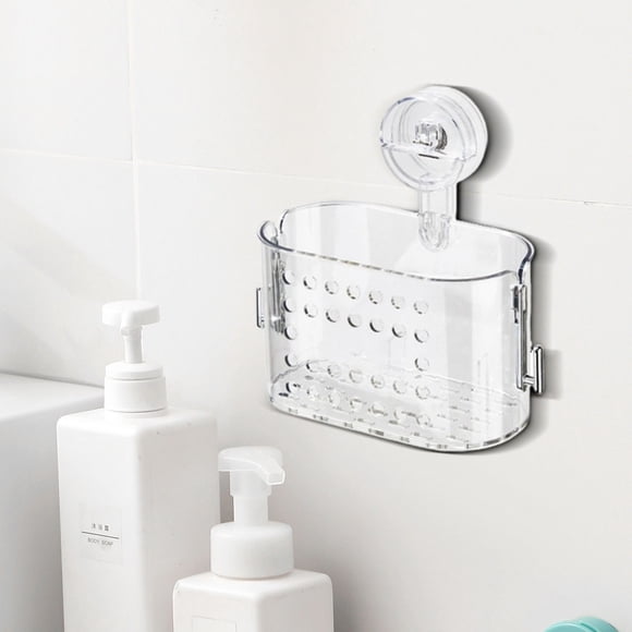 Boîte de Rangement Murale à Ventouse / Organisateur à Adhésif Fort pour Salle de Bain Cuisine Bureau / Outils de Rangement Ménagers Gain de Place / Lot de 1