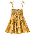 thumbnail image 1 of RKSTN Robe pour Tout-Petites Filles Robe à Manches Longues Été Tout-Petite Bébés Filles Robe à Bretelles Sans Manches Imprimé Graphique Vêtements pour Enfants, 1 of 8