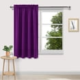 thumbnail image 1 of Avdolw Solid Color Silk Curtains - Heat Insulating, Energy Saving, Darkening & Noise Reducing for Bedroom & Kitchen, Easy Install, 1 of 3