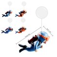 thumbnail image 2 of Freshwater Blue Fat Diver  Small Cartoon Aquarium Ornament and Toy  Great for Freshwater Tanks  Floating Fish Tank Decorations, 2 of 4