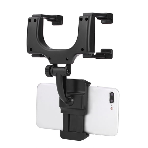 Support de Rétroviseur Universel pour GPS avec Pince de Bras Réglable, Rotation à 360 Degrés, Support en Silicone Renforcé à Deux Couches