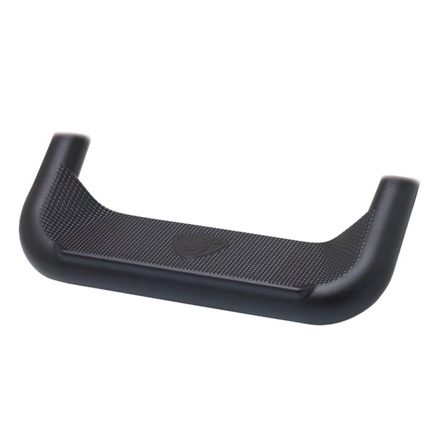 Carr Truck Step 129111 Super Hoop; Cab Mount; Rocker Panel Mount; Direct Fit; Set Of 2; Flat Step; Non-Extendable; Stationary; Powder Coated; Black; Aluminum; 20 Inch Step Length