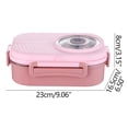 thumbnail image 3 of Renjiang Bento Box Adult Lunch Box,3 Stackable Bento Lunch Containers for Adults/Teen, Modern Minimalist Design Bento Box with Utensil Set, Leak-Proof Lunchbox Bento Box for Dining Out, Work, School, 3 of 5